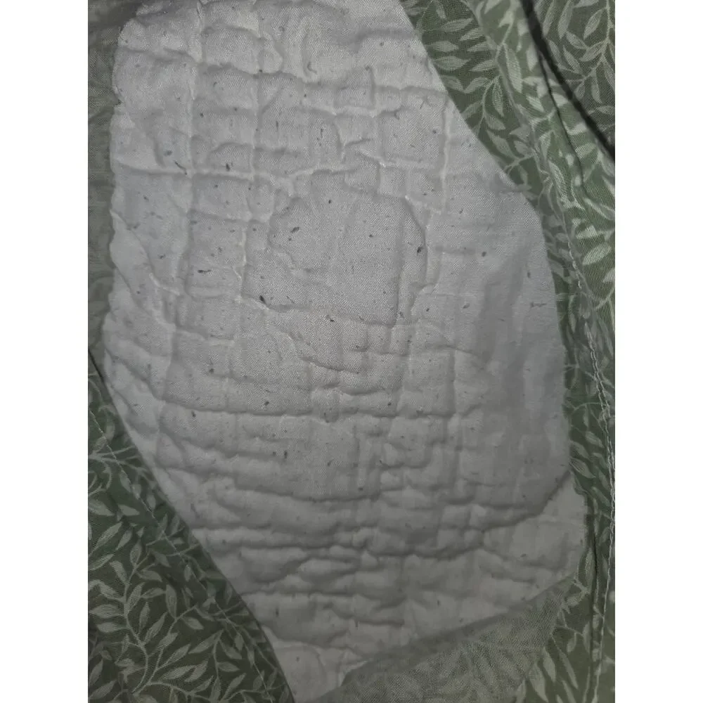 Vintage Double Wedding Band Patchwork Quilted Pillow Shams - Picture 5 of 5